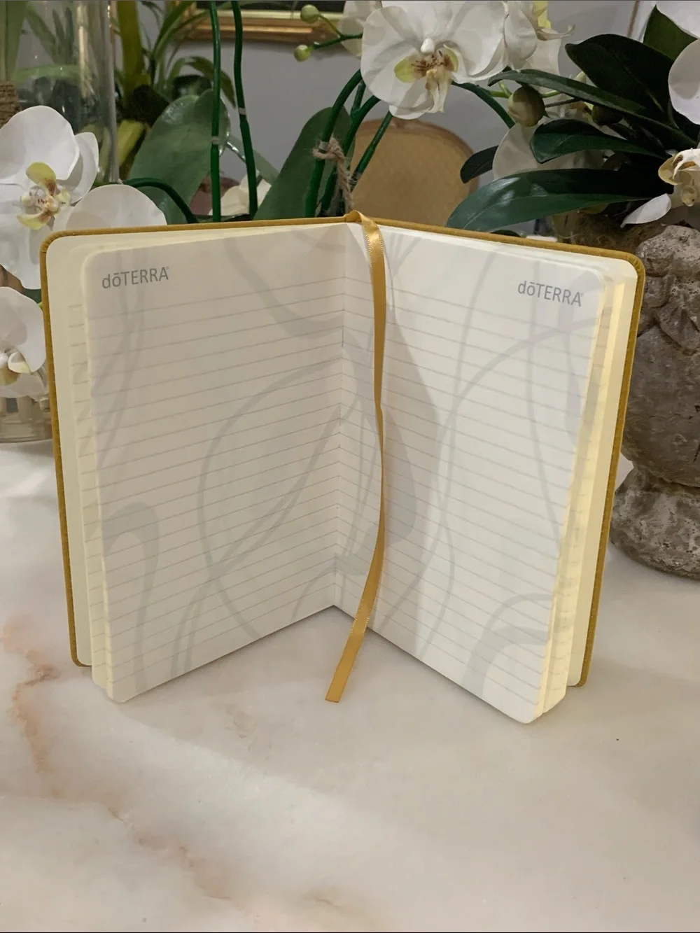 2 Doterra Mustard Yellow Notebooks